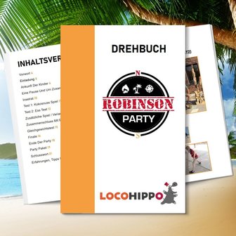 Drehbuch Robinson Party