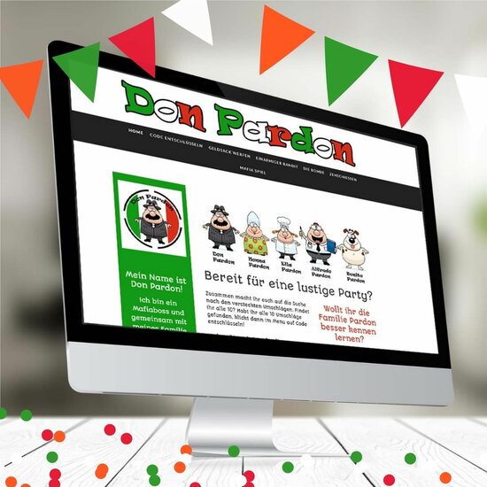 Website Don Pardon Kinderparty