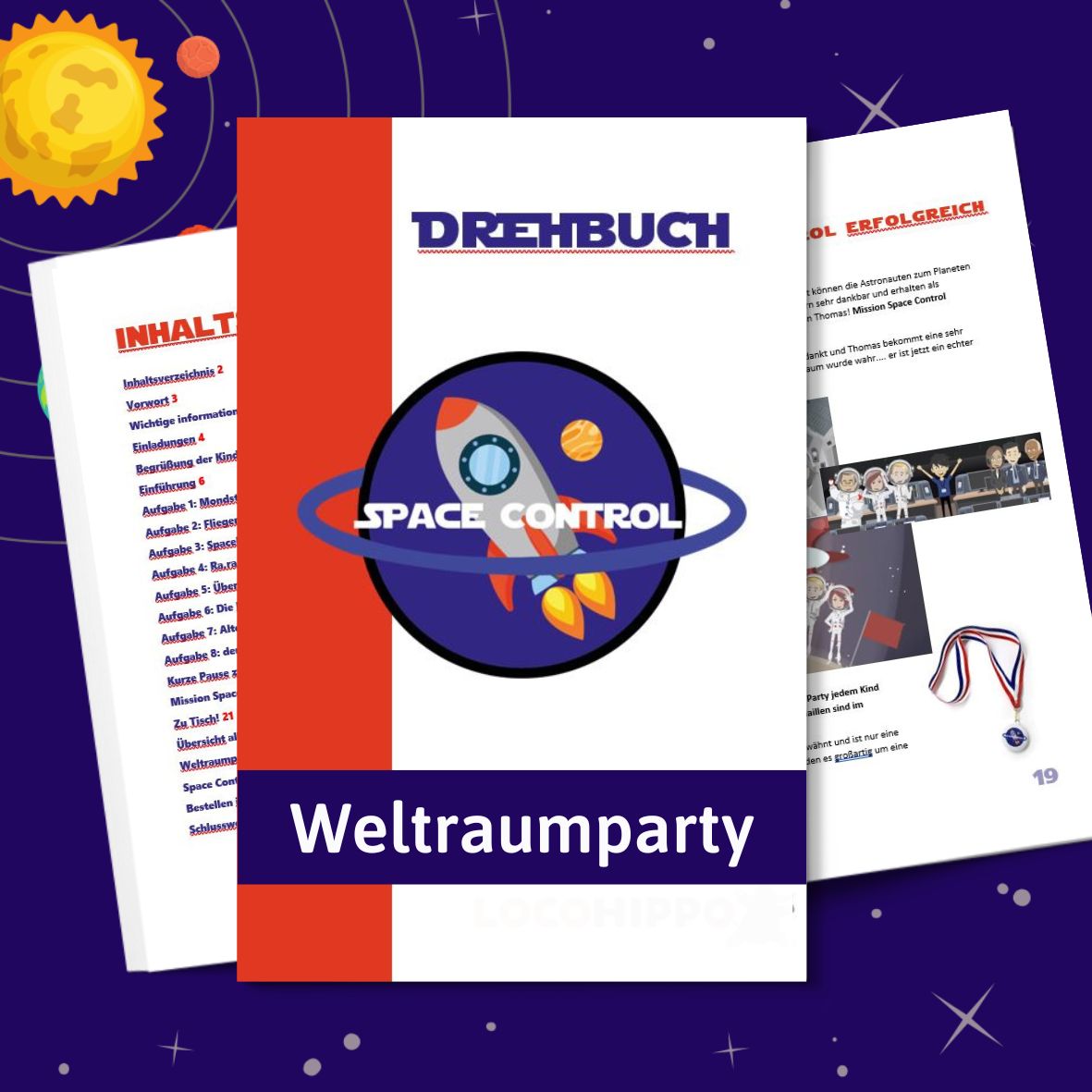 Drehbuch Spacecontrol Weltraumparty