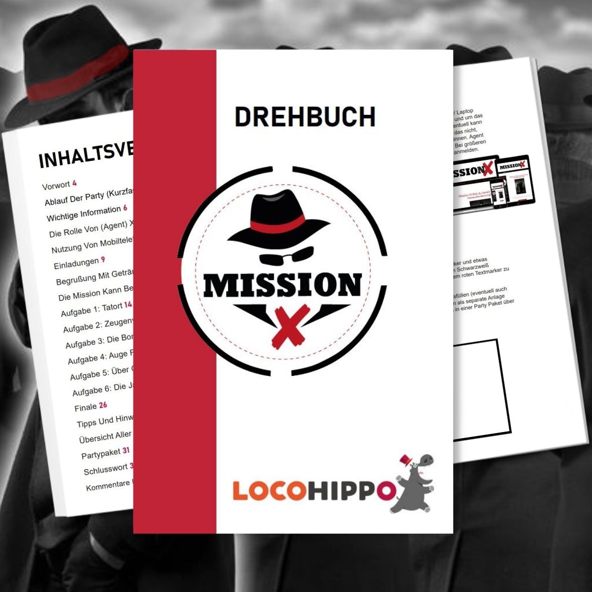 Drehbuch Mission X